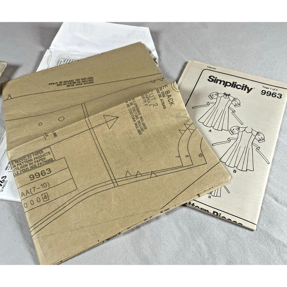 Designer Vtg Sew Patterns x3 Vogue Allice Olivia Jessica McClintock Donna Ricco - Picture 11 of 11